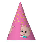 Schattig varken & confetti feesthoedjes (Rechts)