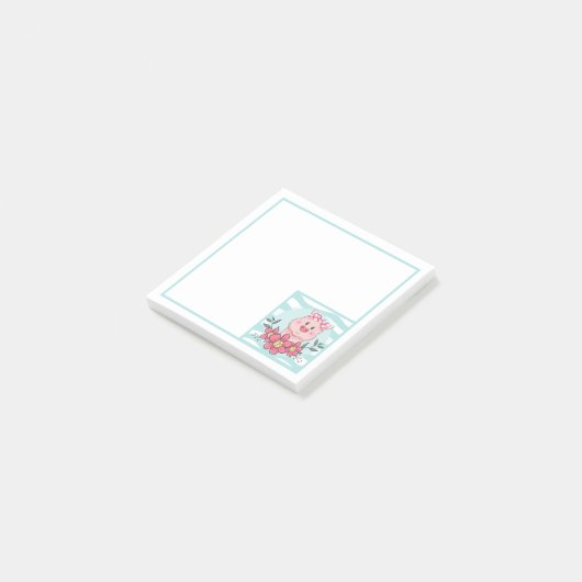 Schattig varken post-it® notes (Schuin)