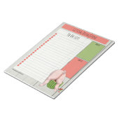 Schattig Varken Te Doen Lijst Notitieblok - Varken (Schuin)