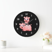 schattig varkensdecor Grote klok (Huis)