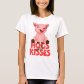 Schattig varkenswoordspeling t-shirt (Voorkant)