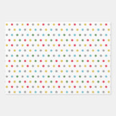 Schattig veelkleurige polka dots patroon inpakpapier vel (Voorkant 2)