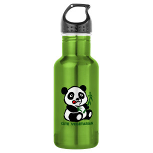 schattig vegetarisch waterfles 