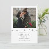 Schattig verbindend hart lettertype Save the date (Staand voorkant)
