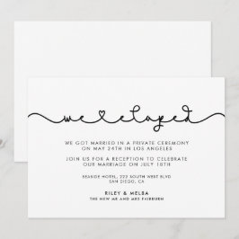Schattig verbindend hart lettertype We zijn weggel Kaart