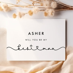 Schattig verbindend hart lettertype Wil je mijn ge Kaart