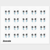 Schattig Verdrietig Huilend Gezicht Emoji Ronde Sticker (Vel)