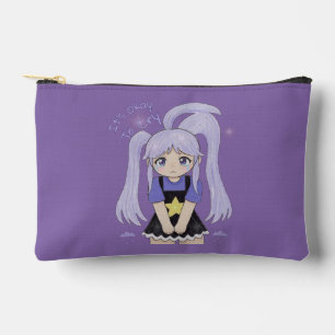 Schattig Verdrietig Meisje Hand Getekende Illustra Etui