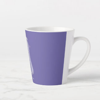 Schattig Verdrietig Meisje Handgetekende Illustrat Latte Mok