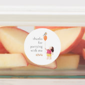 Schattig Verjaardag Kinder Party Meisje Dank u Sti Labels (Aangebracht)