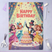 Schattig verjaardagsfeest met maskerade thema tissuepapier (Craft)