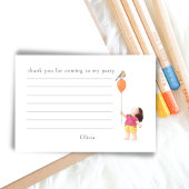 Schattig Verjaardagsfeestje Meisje Ballon Bedankt Post-it® Notes