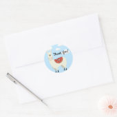 Schattig verkleed lama dank je ronde sticker (Envelop)