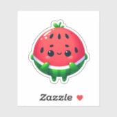 Schattig verlegen kawaii watermeloen fruit sticker (Vel)