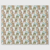  schattig vermengend patroon voor eifloraal cadeaupapier (Vlak)