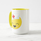 schattig verpleegkundige werk gerelateerd toevoege mok (Voorkant links)