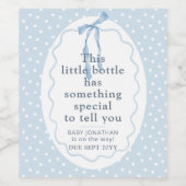 Schattig verrassingscadeau zwangerschap gepersonal wijn etiket (Enkel label)