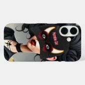 Schattig verschrikkelijk meisje  Case-Mate iPhone case (Achterkant (horizontaal))