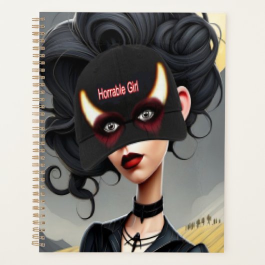 Schattig verschrikkelijk meisje planner (Voorkant)