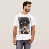 Schattig verschrikkelijk meisje t-shirt (Voorkant volledig)