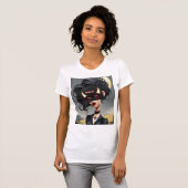 Schattig verschrikkelijk meisje t-shirt (Voorkant volledig)