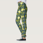 Schattig verse zomer citroen citrus Doodle geel bl Leggings (Links)