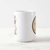 schattig verslaafde giraffen oerwoud dier koffiemok (Center)