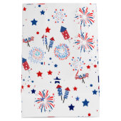 Schattig vier juli patriottisch patroon medium cadeauzakje (Achterkant)