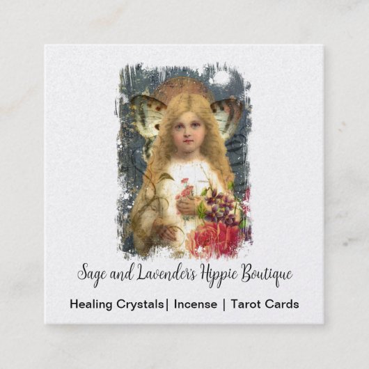 Schattig Vierkante Visitekaartje (Voorkant)