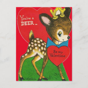 Schattig Vintage Baby Valentijn Briefkaart