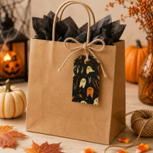 Schattig Vintage Geestenpatroon Halloween Griezele