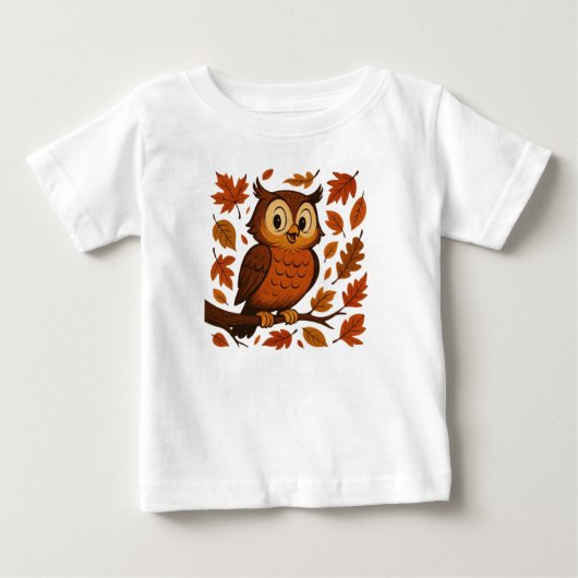 Schattig, vintage grillige herfst/uil (Voorkant)