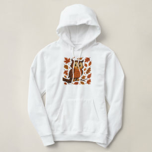 Schattig, vintage grillige herfst/uil hoodie