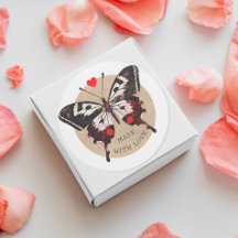 Schattig Vintage Grunge Vlinder Hart Gemaakt Met L