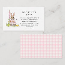 Schattig vintage konijntje meisje baby shower boek