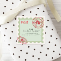 Schattig Vintage Post Vakantie Retouradres