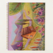 schattig violet landschap Planner (Voorkant)
