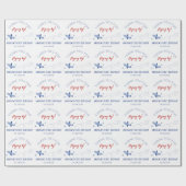 Schattig Vliegtuig Hoe de tijd vliegt Eerste Verja Cadeaupapier (Vlak)