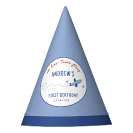Schattig vliegtuig Hoe de tijd vliegt Verjaardag Feesthoedjes