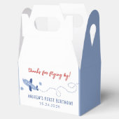 Schattig Vliegtuig Hoe de tijd vliegt Verjaardagsf Bedankdoosjes (Geopend)