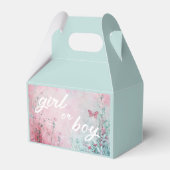 schattig vlinder Geslacht Onthullen Party tuin Bedankdoosjes (Achterkant)