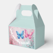 schattig vlinder Geslacht Onthullen Party tuin Bedankdoosjes (Voorkant Zijde)