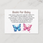 schattig vlinder Geslacht Onthullen Party tuin Informatiekaartje (Voorkant)