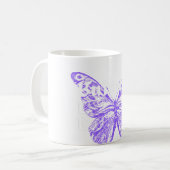schattig vlinder kunst ontwerp koffiemok (Voorkant links)