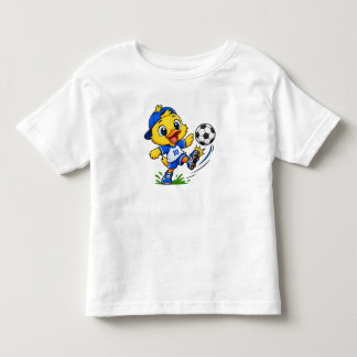 Schattig Voetbal Kuiken Voetbal Sport Cartoon Peut Kinder Shirts
