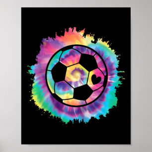 Schattig Voetbal Meisje Speler Voetbal Liefhebber Poster