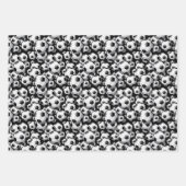 schattig Voetbal sportpatroon Wrapping Inpakpapier Vel (Voorkant 3)