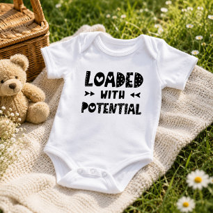 Schattig Vol Potentieel Grappig Geslacht Neutraal Romper