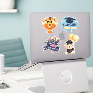 Schattig Voor Haar Eenvoudige Afstudeer Geslaagd Sticker