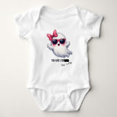 Schattig voor het baby spookje romper (Voorkant)